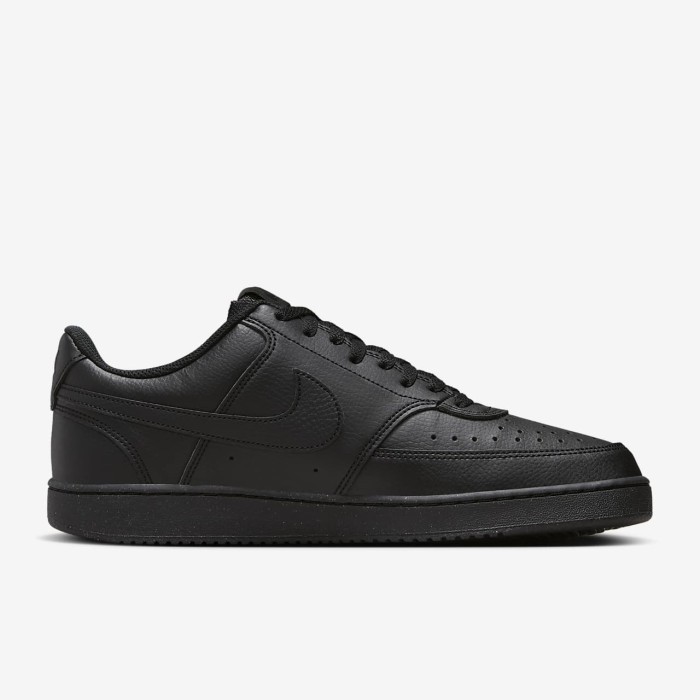 Sepatu Pria Casual Court Vision Lo Nn Triple Bla