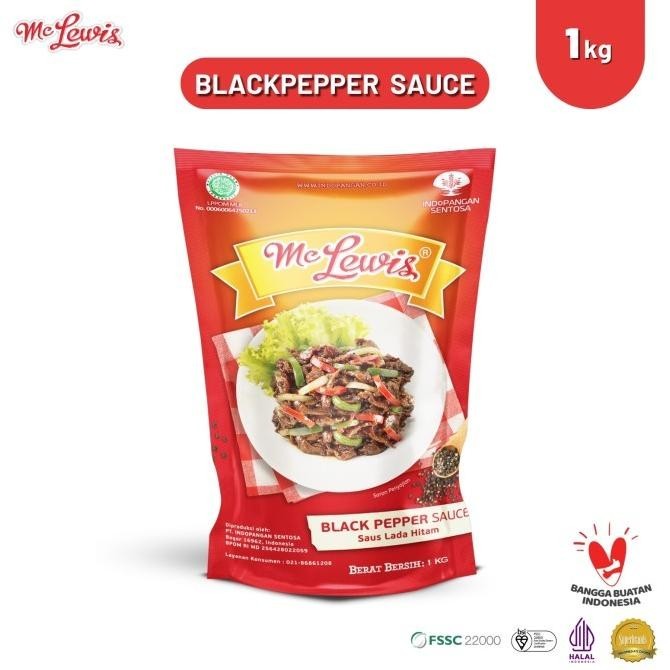 

NEW PRODUK MC LEWIS BLACKPEPPER SAUCE - 1KG !!!!!