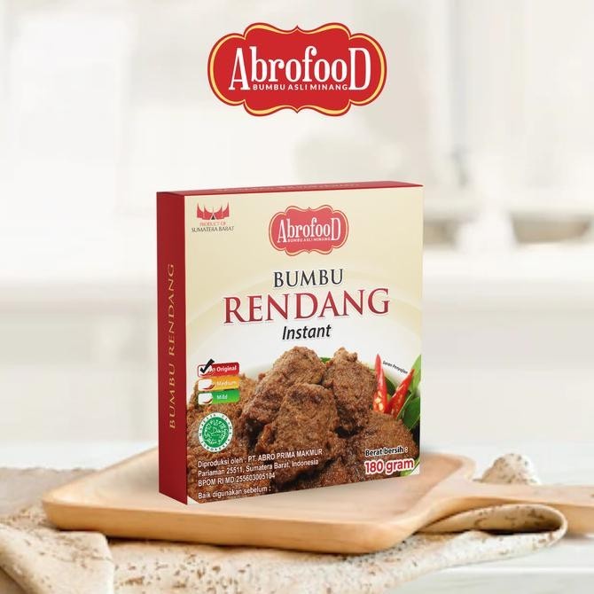 

TERBARU BUMBU RENDANG INSTANT ABROFOOD 180 GR (PCS) !!!!!