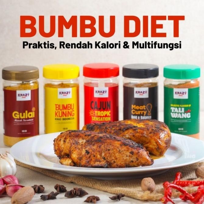 

ASLI Krazy Spices Bumbu Marinasi Diet Dry Rub READY STOCK KS88