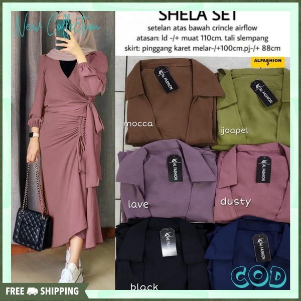 Stelan Dwsa Satu Set Baju Wanita 1 Set Remaja Korean Style Bju Wsnita Outfit Kece Bju Setelan Satu S