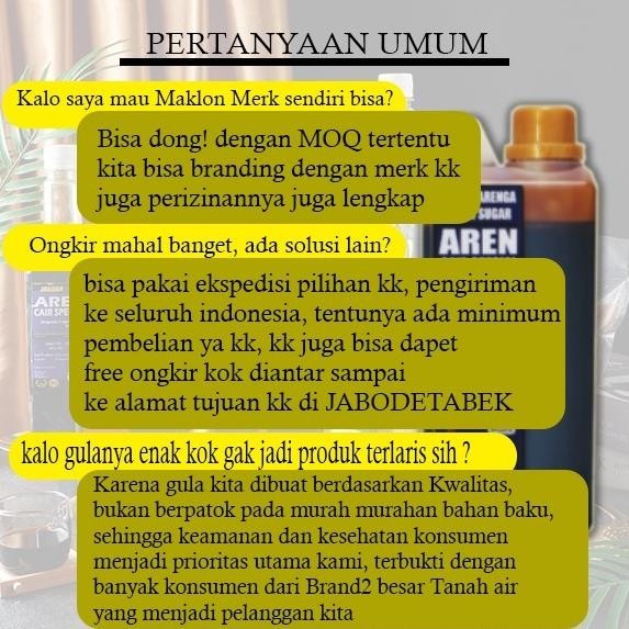 

TERBARU GULA AREN CAIR SPECIAL MIX UNTUK KOPI SUSU, GULA MERAH , BROWN SUGAR !!!!!
