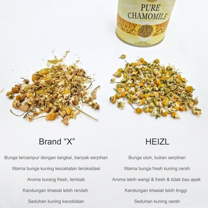 

HEIZL Pure Chamomile Tea (Teh Bunga Kamomil Flower) Insomnia 100gr GS