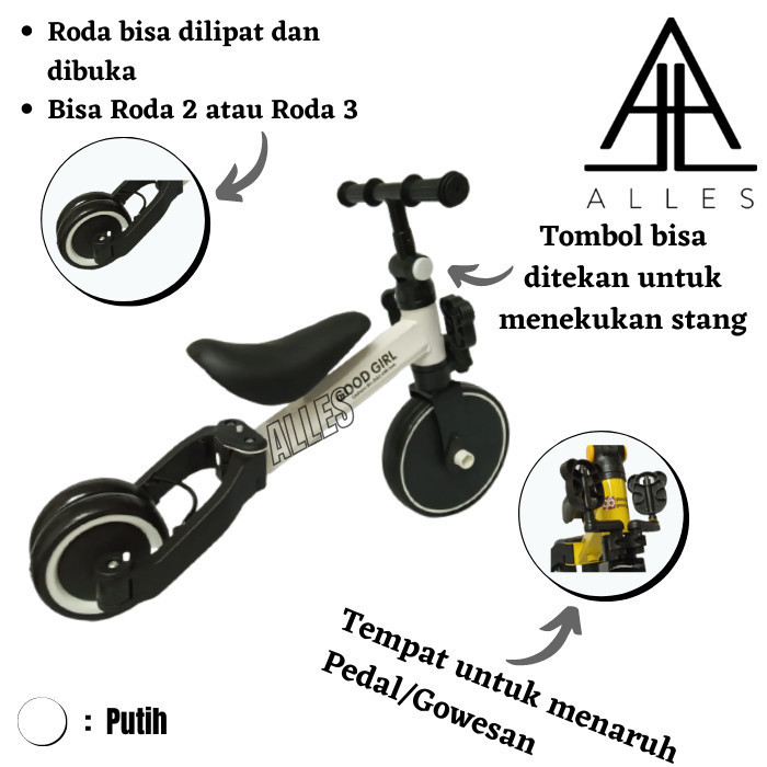 Mainan Anak Sepeda Lipat Gowes / Sepeda Anak / Sepeda Bayi - Good Boy