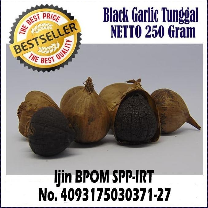 

READY STOCK BLACK GARLIC TUNGGAL 250 GRAM - BAWANG PUTIH HITAM TUNGGAL/LANANG !!!!!