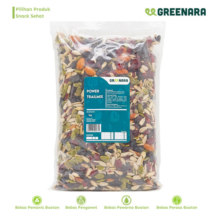 

Greenara Power Trail Mix 1kg / Snack Sehat