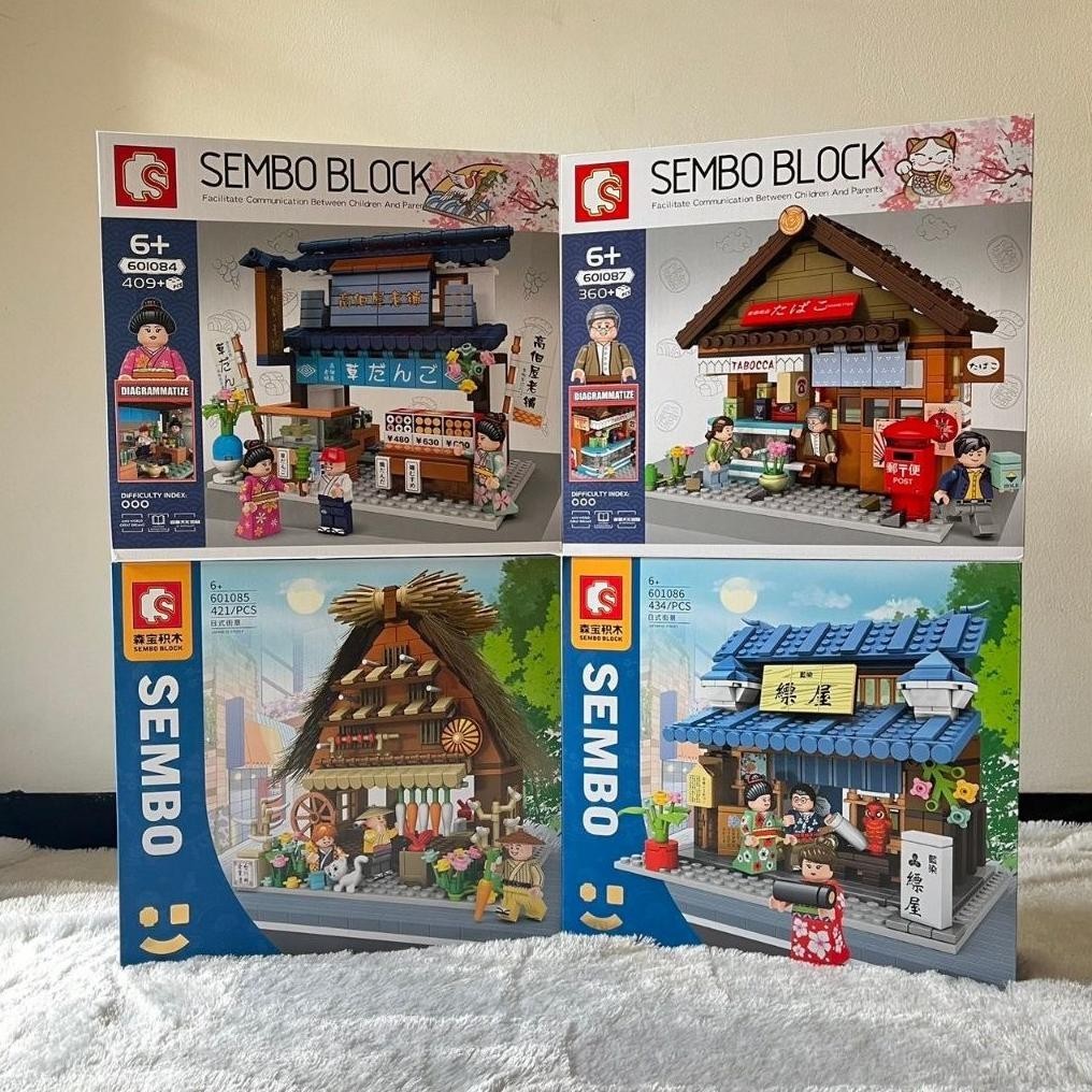 [DISKON] SEMBO BLOCK Street View Series Japanese Shop Series - Bricks bongkar susun brick block Main