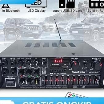 Mixer Audio Amplifier Bluetooth Mini Ori Sunbuck Karaoke Home Theater