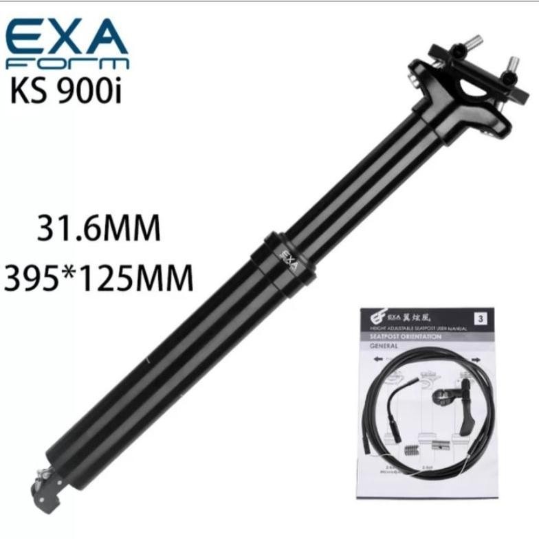 Premium Seatpost Dropper 31.6 KS EXA Form 900i Remote Internal Kabel Dropper Seatpost Hydroulic 31.6