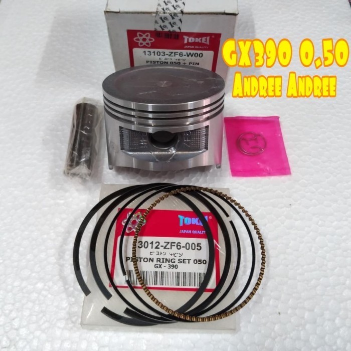 best produk] GX390 0.50 Piston Ring Pen Circlip Assy Honda GX-390 GX 390 050 Tokei