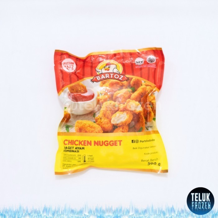 

Bartoz Chicken Nugget Naget Nuget ayam kombinasi 500gr 500 g gram daging olahan beku frozen food