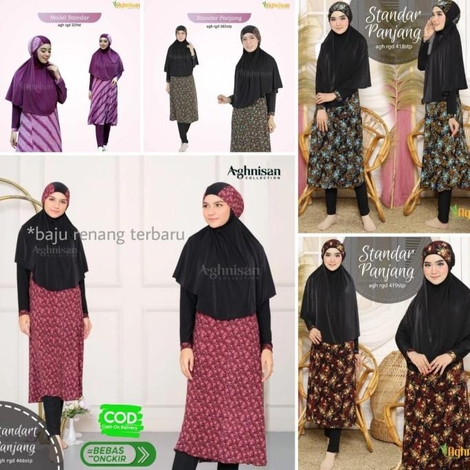 Baju Renang Wanita Muslimah Syari Gamis Standar Panjang by Aghnisan .