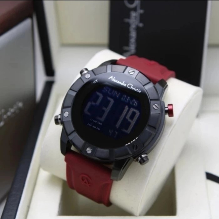 JAM TANGAN PRIA ALEXANDRE CHRISTIE AC9373 AC 9373 TALI KARET ORIGINAL HIGH QUALITY