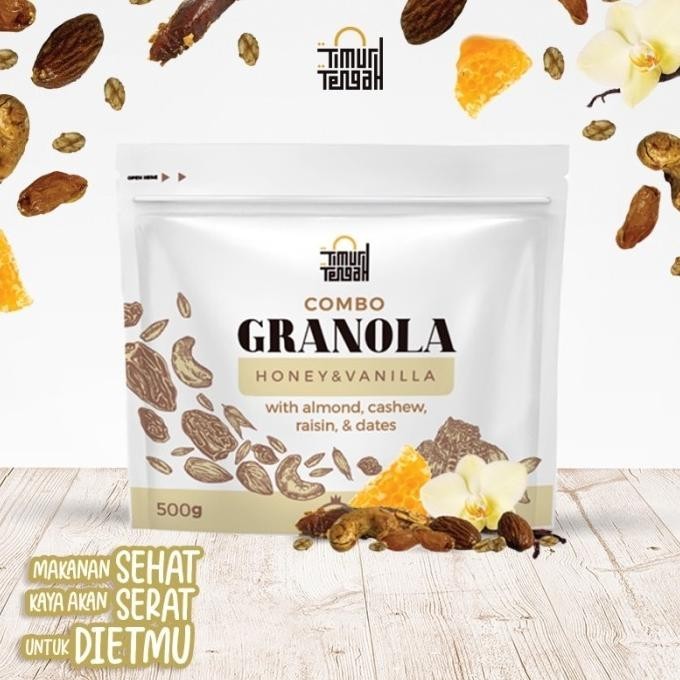 

Granola Vanilla 500 gr Timur Tengah Sereal Makanan Sehat High Quality LN