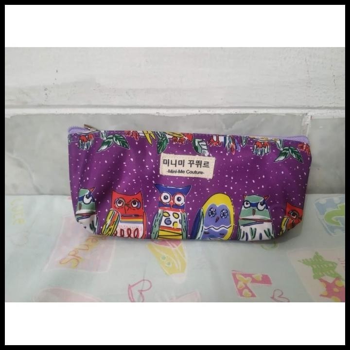 

HOT DEAL TEMPAT PENSIL WARNA UNGU MOTIF BURUNG HANTU - OWL !!!!!!