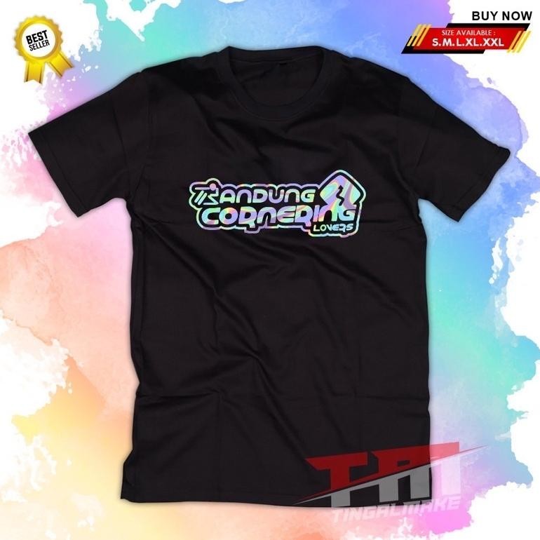 Sale Kaos Bandung Cornering Hologram Emak Gila 002 Racing T-Shirt L Kaos Distro L Cornering Bandung 