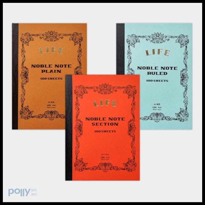 

BEST DEAL LIFE NOBLE NOTEBOOK A5, B5, & B6 !!!!!!