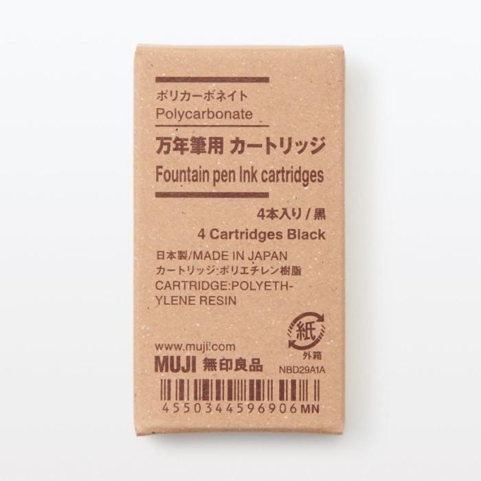 Muji - Polycarbonate Fountain Pen / Refill Catridge || Bolpoint Import