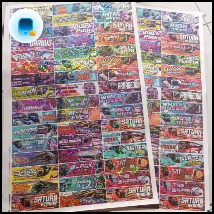 

TERBARU 1 LEMBAR STIKER BIS UKURAN -+ 5030CM / STIKER BIS OLENG TELOLET