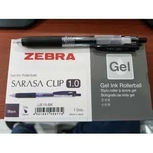 

Pulpen pen sarasa zebra clip gell 0.5 0.7 1.0 ( hitam & biru) Import