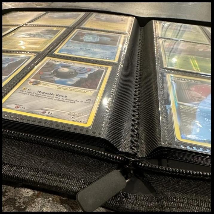 

BEST DEAL HICE PREMIUM ZIP ALBUM CARD BINDER 9 POCKET BINDER KARTU POKEMON MAGIC !!!!
