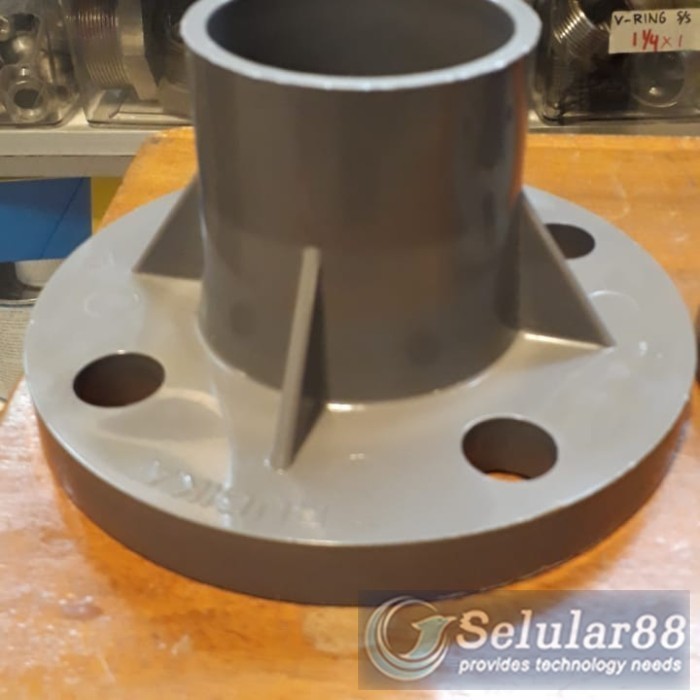 Rucika Flange PVC 6inch JIS 10K Sambungan Pipa Fitting Plastik 6 inch