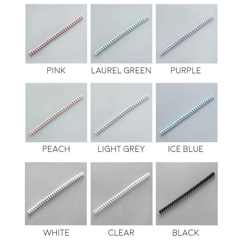 

Diy Plastik Binder Binding Strip - Ring Binder Custom Warna Pastel