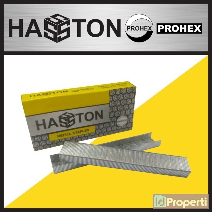

Hasston 4100-002 Isi Ulang Staples 6x11 mm 1000pcs Kertas Paper Refill