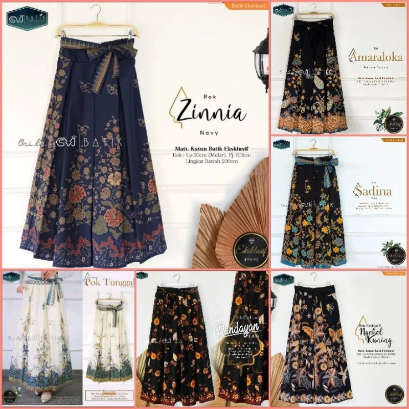 Rok Lilit Batik Solo // Rok Batik Panjang Bawahan Batik Wanita Rok Unggul Jaya Rok Kantoran Katun