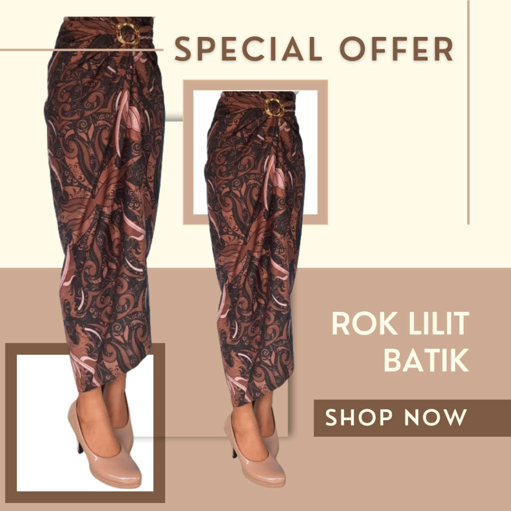 Rok Lilit Batik Solo // Rok Lilit Batik Bawahan Kebaya Kondangan Wisuda Pesta Outfit Batik Modern