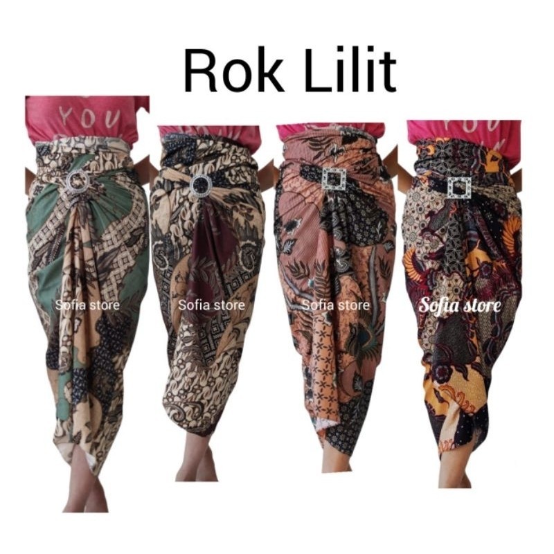 Rok Lilit Batik Solo // Rok Lilit Bawahan Kebaya Wisuda Rok Batik Kebaya Free Ring