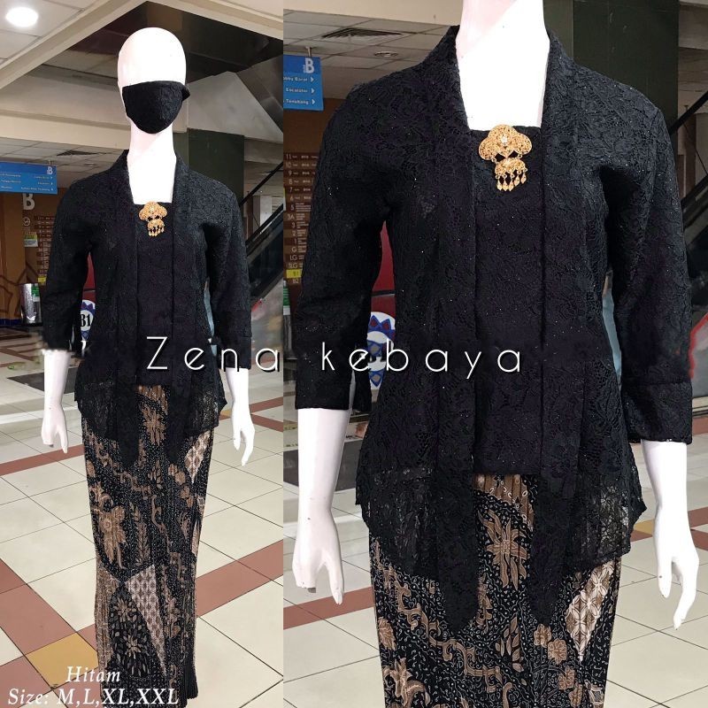 Rok Lilit Batik Solo // Set Kebaya Modern Brokat Kebaya Kutubaru Rok Plisket Kebaya Wisuda Kebaya