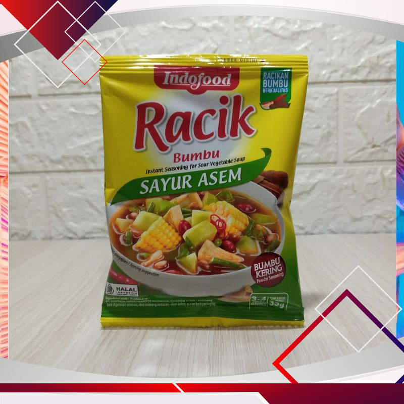 

Indofood Racik Bumbu Sayur Asem 33gr .