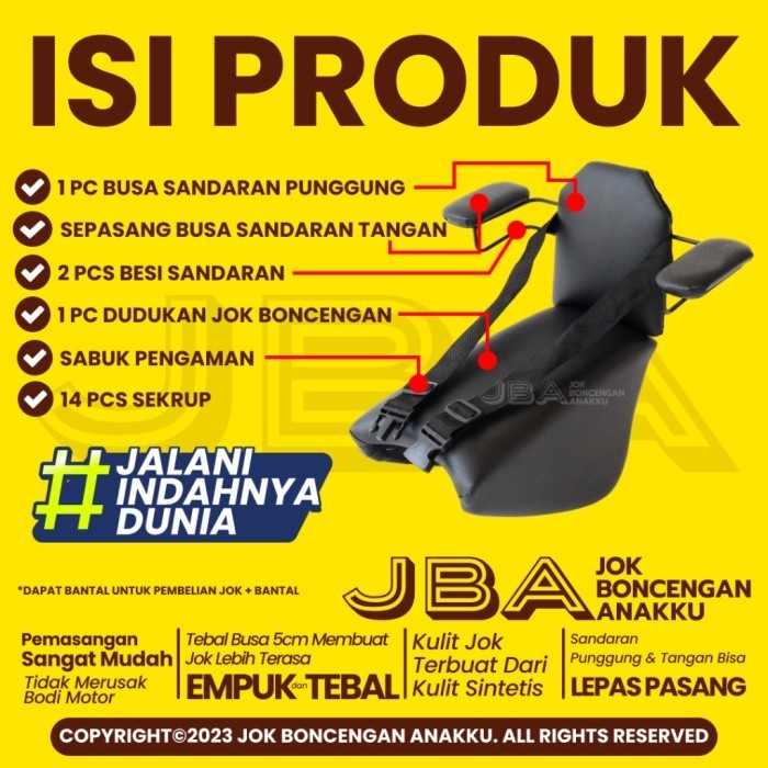 Jok Boncengan Anakku Motor Vario 160