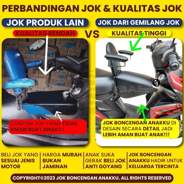 Jok Boncengan Anakku Motor Mio