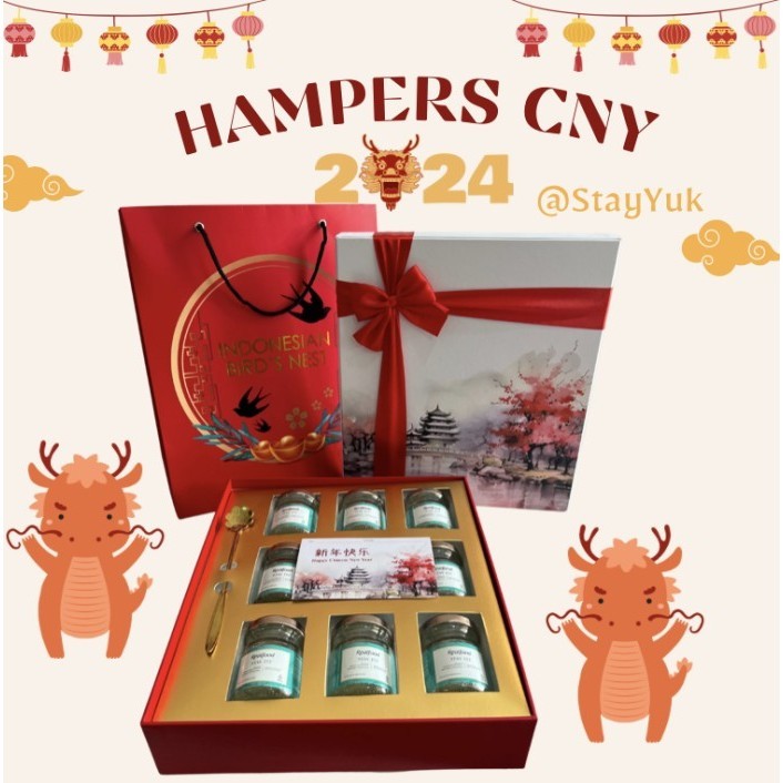 

Realfood Hampers Imlek Numan Sarang Burung Walet Cny Parcel Isi 9Btl