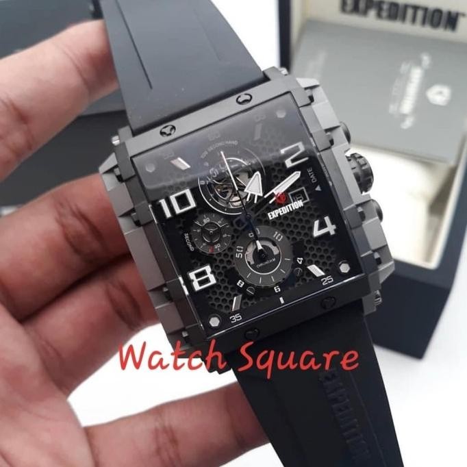 Limited Jam Tangan Pria Original Expedition E6757 Grey Black