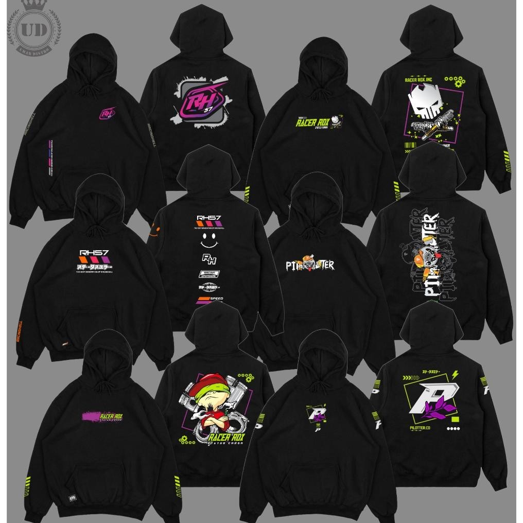 Limited Kaos Premium Hoodie Distro Racing Balap Pria Wanita Hodie Herex Racing Gl Honda Classic