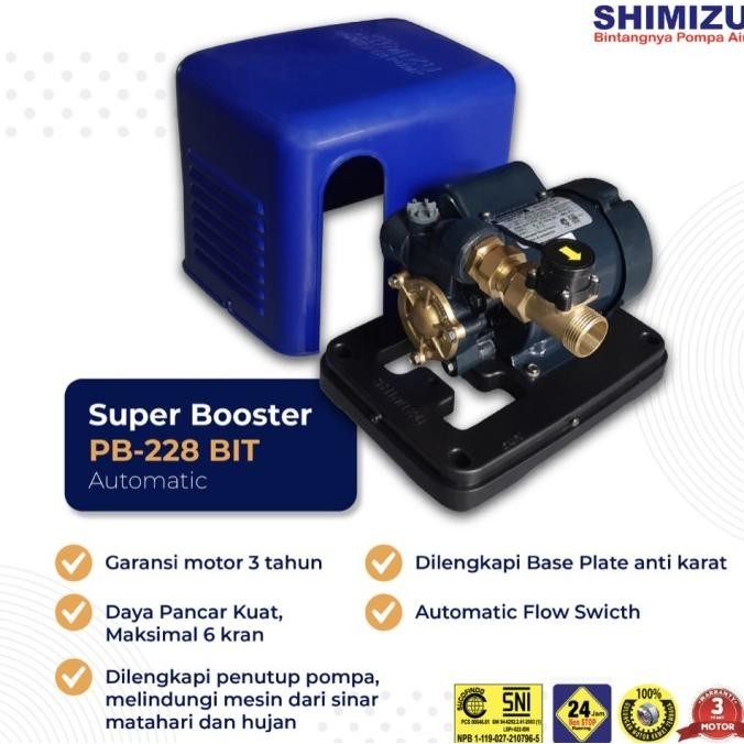 TERBARU - POMPA AIR SHIMIZU PB 228 BIT / POMPA SHIMIZU SUPER BOOSTER PB 228 BIT