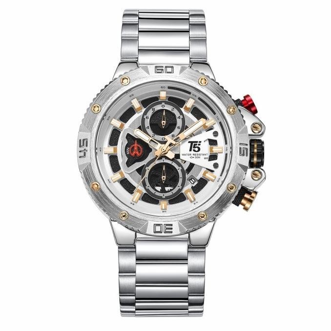 Jam Tangan Pria Original T5 H 3705G Black