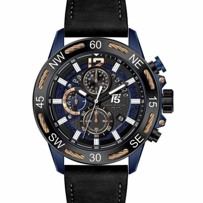 Jam Tangan Pria Original T5 H 3807G Black