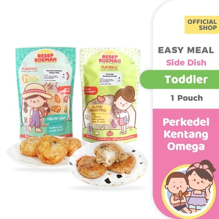 

RR Perkedel Kentang Omega / Omega Potato Cake / Toddler - Kids Frozen Food Homemade / No MSG