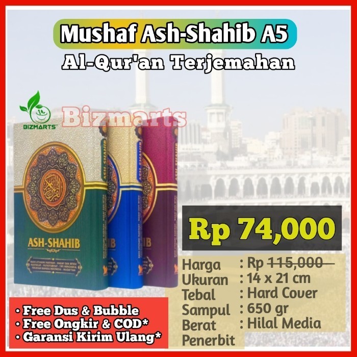 

Al-quran Ash-Shohib Terjemah A5 Ash-Shahib Original