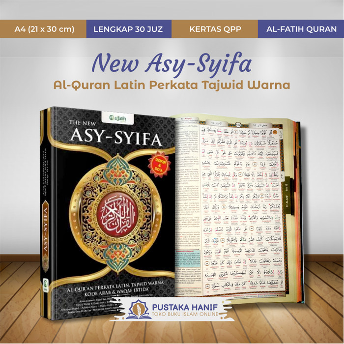 

Al Quran Terjemah Perkata Asy Syifa A4 Alquran Latin Tajwid Warna