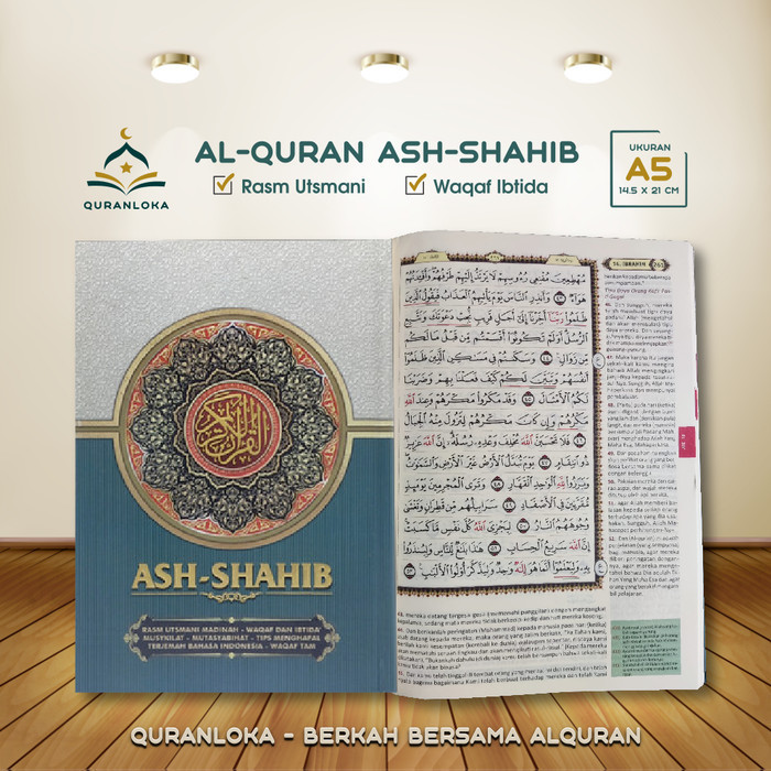

Alquran Al Quran Ustmani Ash Shahib Waqaf Ibtida Terjemah Sedang A5