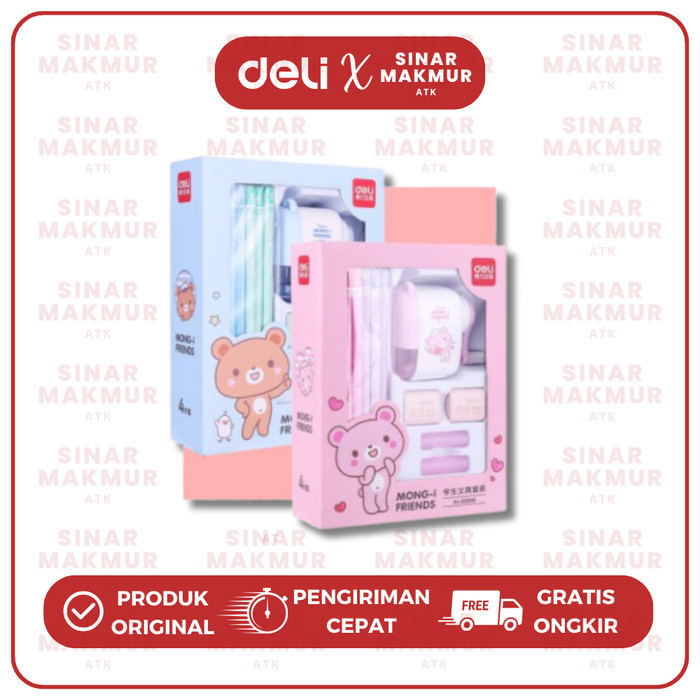 

Stationery set 4 in 1/Paket Alat Tulis/Gift Set Deli 68896 (Set)