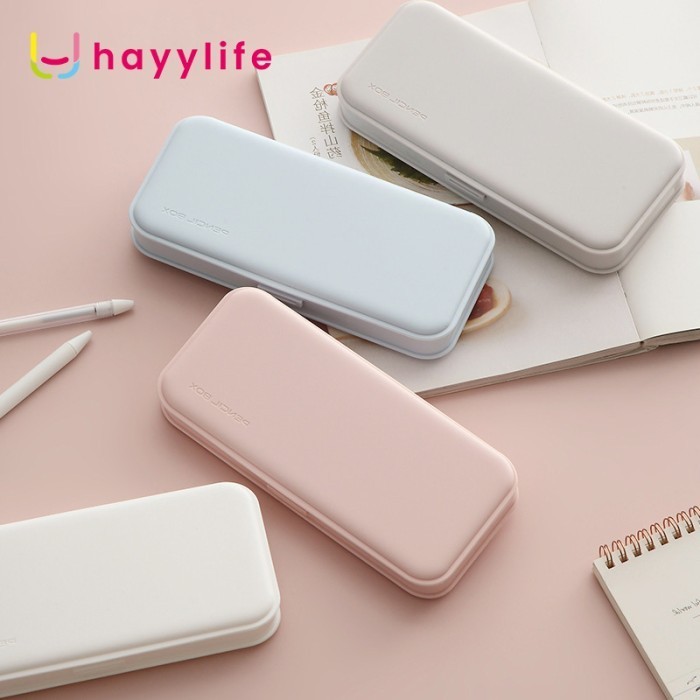 

Hayylife matte kotak alat tulis sederhana matte, kotak alat tulis