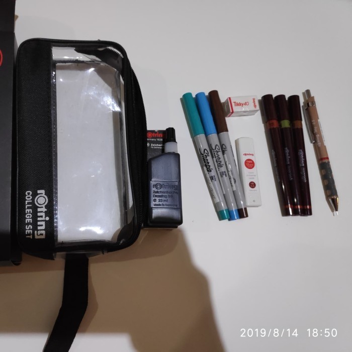 

Rotring college set eco pack (kemasan ekonomis) 02,04,06