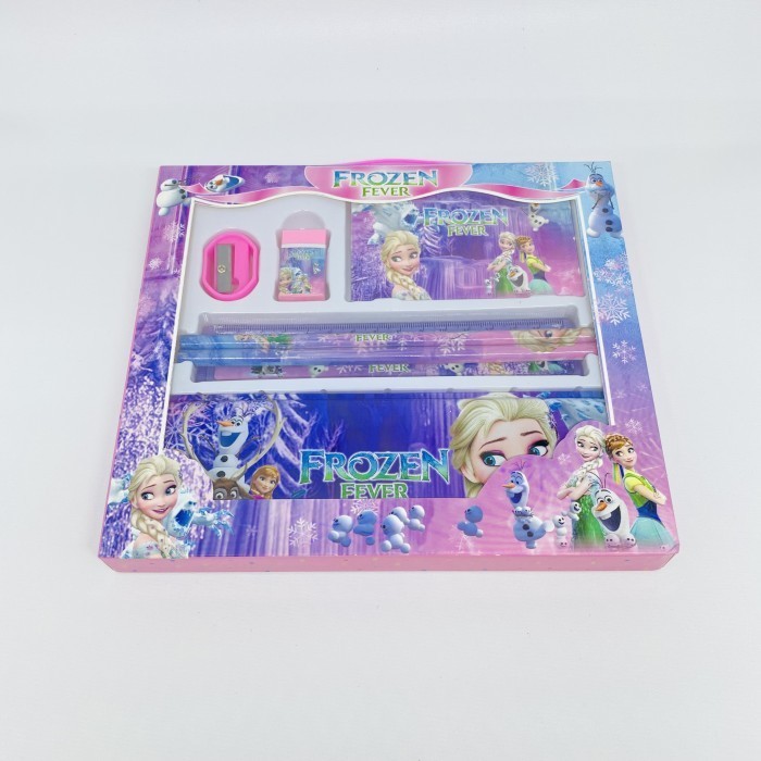 

Stationary set 7in1 peralatan tulis anak frozen anna elsa