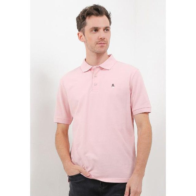Hush Puppies Kaos Polo Pria Bsc Tangelo Pink